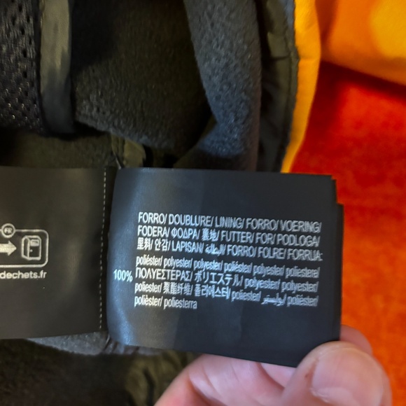 Zara bright yellow tangerine hooded technical jacket parka NWOT - Picture 10 of 15